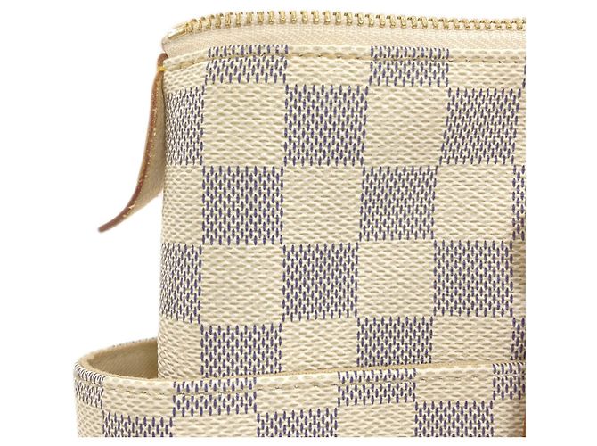 Borsa Tote Totally PM Louis Vuitton Blu Damier ebene - vista 12
