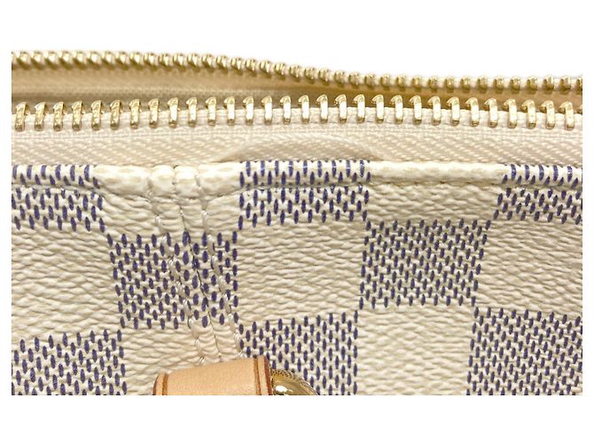 Borsa Tote Totally PM Louis Vuitton Blu Damier ebene - vista 13