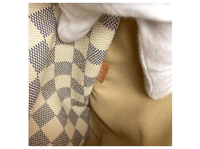 Borsa Tote Totally PM Louis Vuitton Blu Damier ebene - vista 7