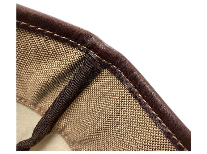 Sac fourre-tout en jacquard avec logo Prada Marron - vue 17