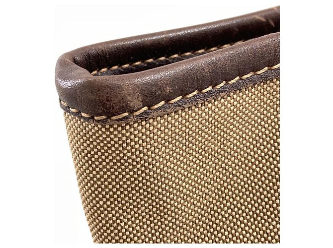 Sac fourre-tout en jacquard avec logo Prada Marron - vue 20