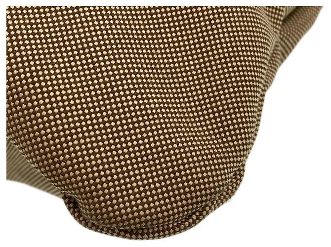 Sac fourre-tout en jacquard avec logo Prada Marron - vue 29