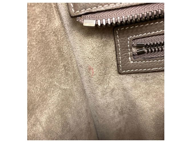Céline Borsa a mano in pelle micro Luggage di Celine Marrone - vista 13
