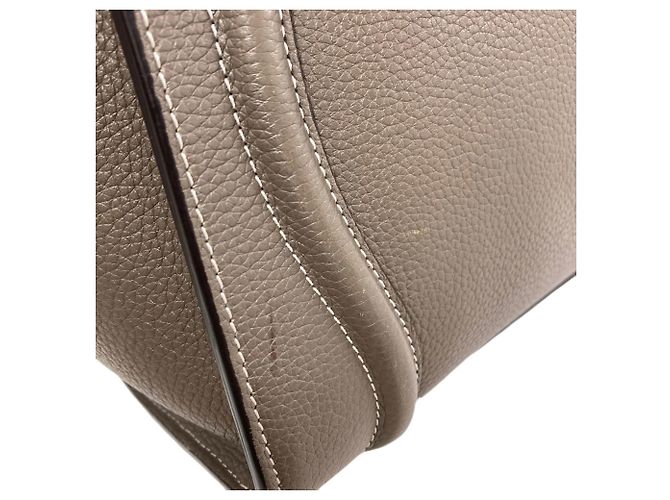 Céline Borsa a mano in pelle micro Luggage di Celine Marrone - vista 18