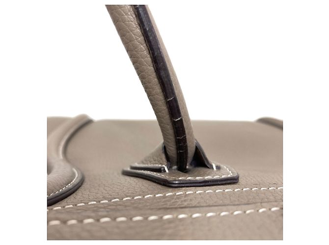 Céline Borsa a mano in pelle micro Luggage di Celine Marrone - vista 20