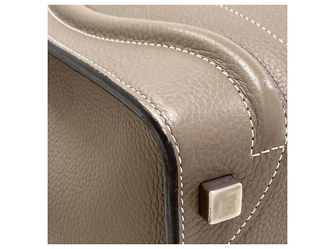 Céline Borsa a mano in pelle micro Luggage di Celine Marrone - vista 22