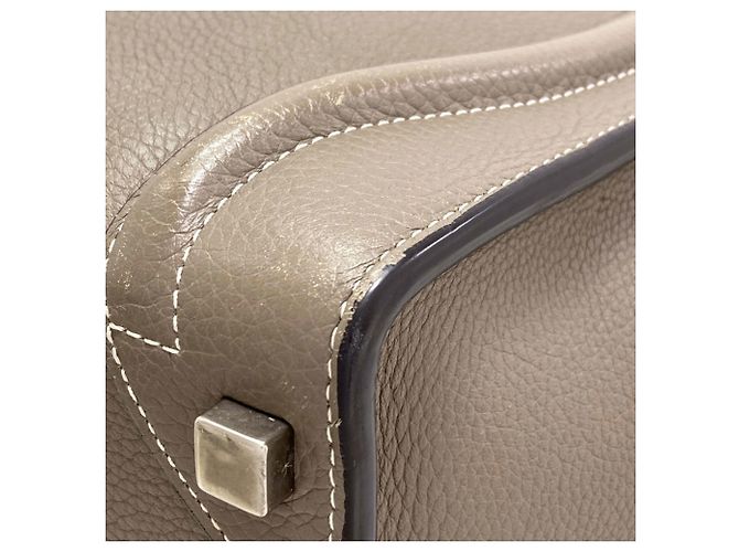 Céline Borsa a mano in pelle micro Luggage di Celine Marrone - vista 23