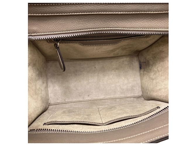 Céline Borsa a mano in pelle micro Luggage di Celine Marrone - vista 5