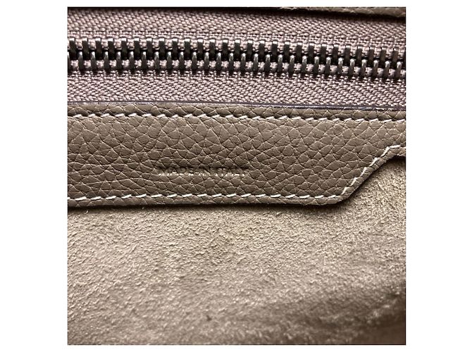 Céline Borsa a mano in pelle micro Luggage di Celine Marrone - vista 8