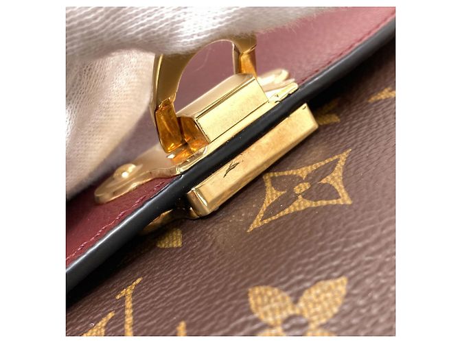Borsa a Spalla Sampla Seed di Louis Vuitton Bordò Monogramma - vista 11
