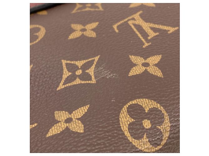 Borsa a Spalla Sampla Seed di Louis Vuitton Bordò Monogramma - vista 12