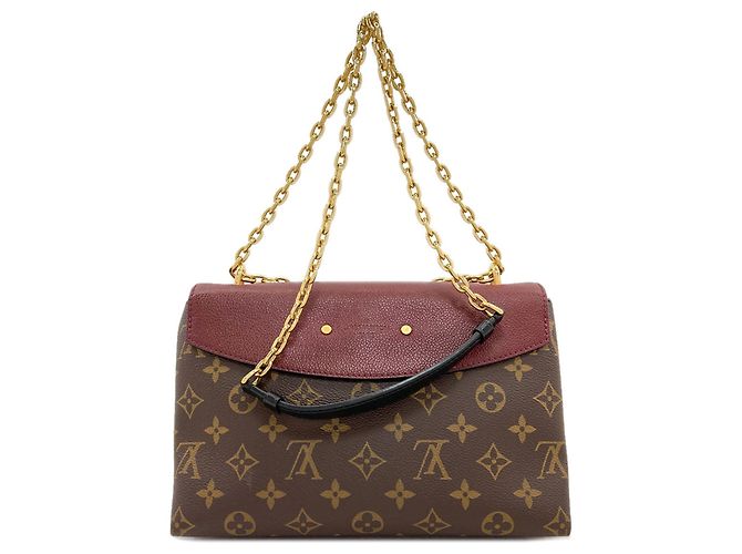 Borsa a Spalla Sampla Seed di Louis Vuitton Bordò Monogramma - vista 2