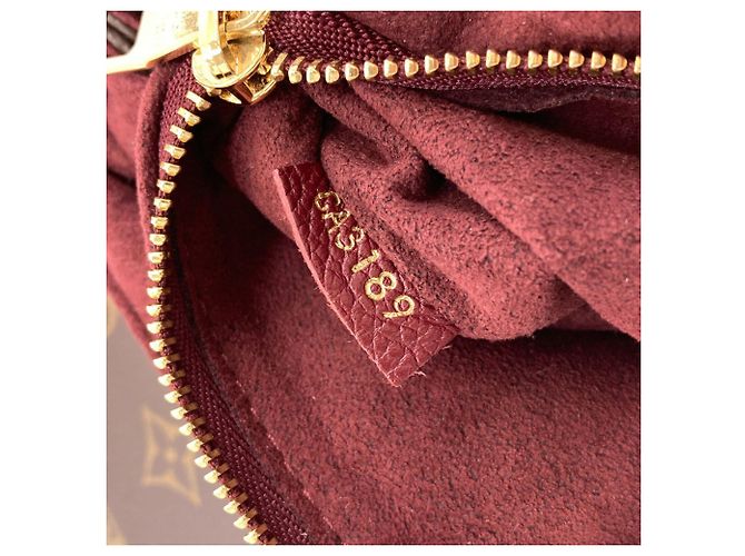 Borsa a Spalla Sampla Seed di Louis Vuitton Bordò Monogramma - vista 7