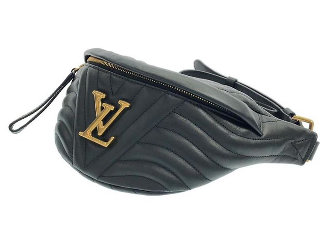 Borsa a Spalla Louis Vuitton New Wave Bumbag M53750 Nero - vista 3