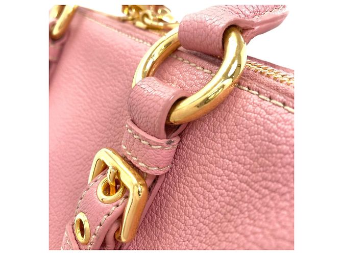 Borsa in pelle Miu Miu Madras 2 in 1 Rosa - vista 15