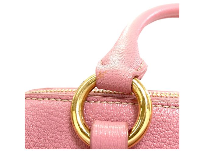 Borsa in pelle Miu Miu Madras 2 in 1 Rosa - vista 17