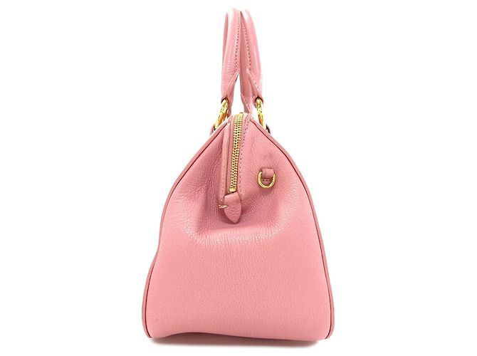 Borsa in pelle Miu Miu Madras 2 in 1 Rosa - vista 3