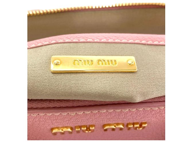 Borsa in pelle Miu Miu Madras 2 in 1 Rosa - vista 6