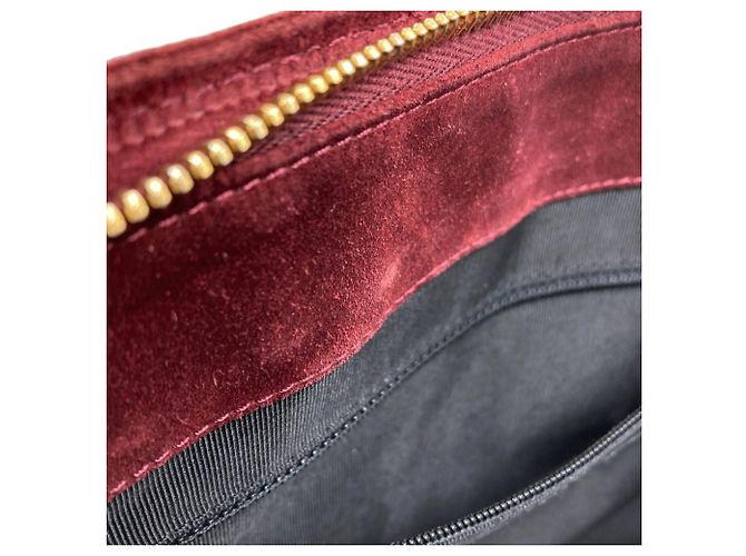 Chanel Wildleder Tote Bag Bordeaux - Ansicht 11