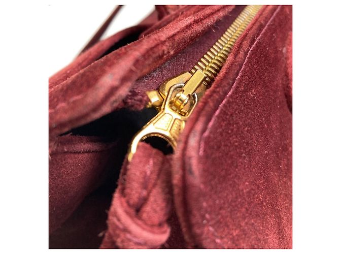 Chanel Wildleder Tote Bag Bordeaux - Ansicht 15