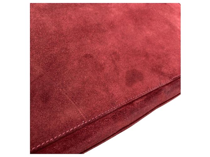 Chanel Wildleder Tote Bag Bordeaux - Ansicht 16