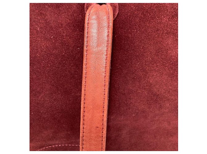Chanel Wildleder Tote Bag Bordeaux - Ansicht 17