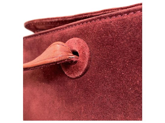 Chanel Wildleder Tote Bag Bordeaux - Ansicht 19