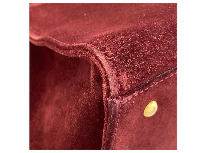 Chanel Wildleder Tote Bag Bordeaux - Ansicht 21