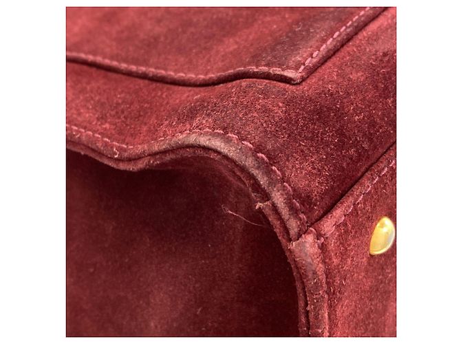 Chanel Wildleder Tote Bag Bordeaux - Ansicht 23