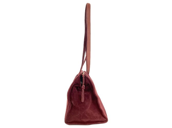 Chanel Wildleder Tote Bag Bordeaux - Ansicht 3