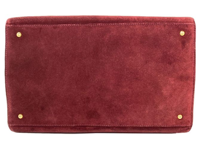 Chanel Wildleder Tote Bag Bordeaux - Ansicht 4