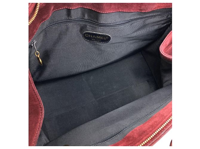 Chanel Wildleder Tote Bag Bordeaux - Ansicht 5
