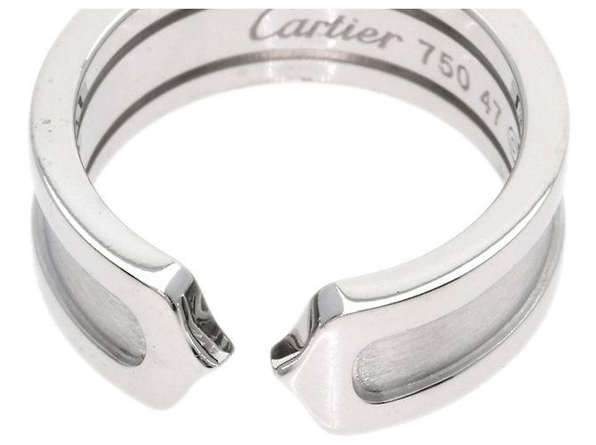 Cartier C2 18K Weißgold Bandring - Ansicht 6