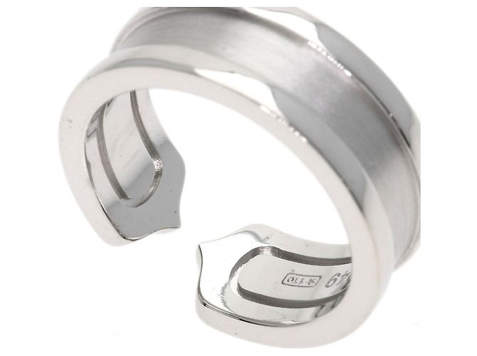 Cartier C2 18K Weißgold Bandring - Ansicht 8