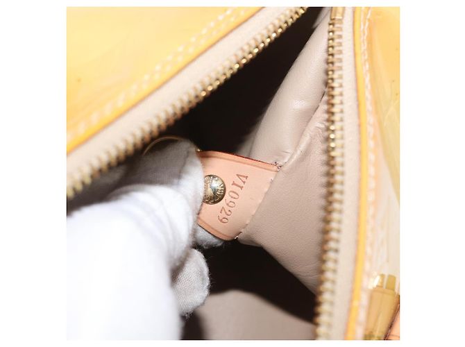 Louis Vuitton Bedford Handtasche Monogram Vernis PM Beige - Ansicht 7