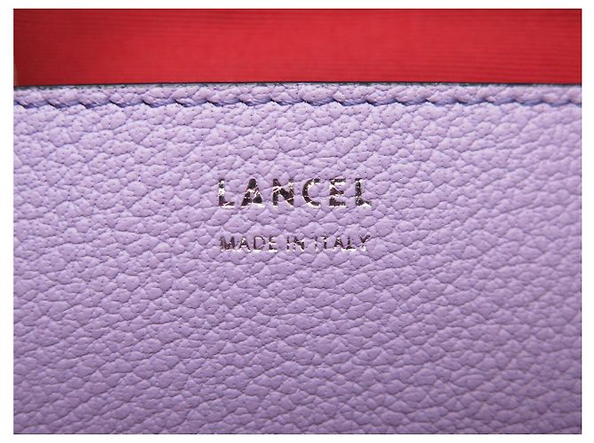 NUOVO BORSO LANCEL CHARLIE MM + PORTAFOGLIO IN PELLE LAVANDA CON TRACOLLA - vista 10