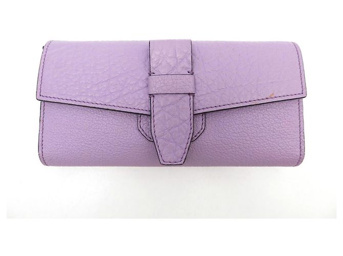 NUOVO BORSO LANCEL CHARLIE MM + PORTAFOGLIO IN PELLE LAVANDA CON TRACOLLA - vista 13