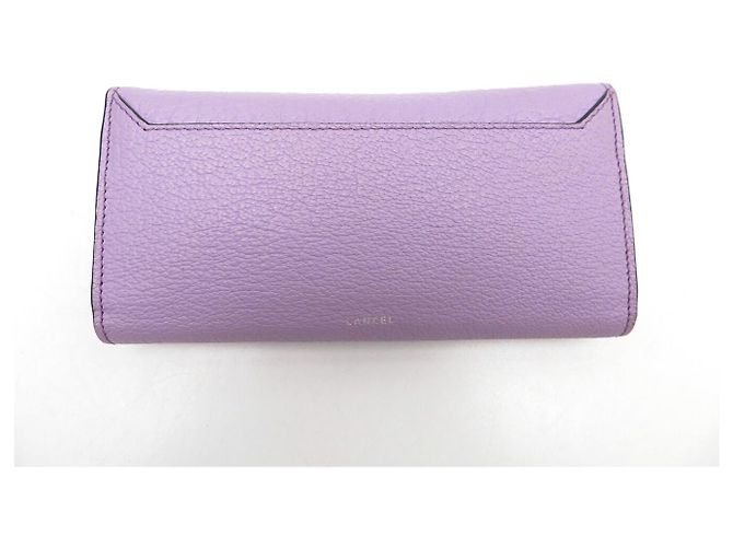 NUOVO BORSO LANCEL CHARLIE MM + PORTAFOGLIO IN PELLE LAVANDA CON TRACOLLA - vista 14