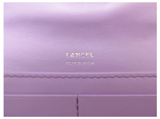 NUOVO BORSO LANCEL CHARLIE MM + PORTAFOGLIO IN PELLE LAVANDA CON TRACOLLA - vista 16