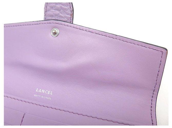 NUOVO BORSO LANCEL CHARLIE MM + PORTAFOGLIO IN PELLE LAVANDA CON TRACOLLA - vista 19