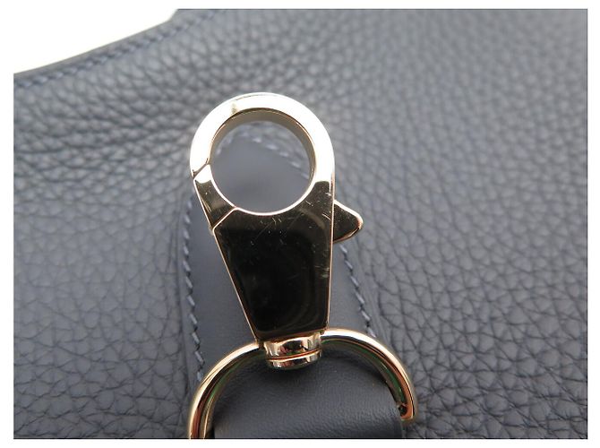Hermès NUOVO BORSO HERMES P'TIT ARCON IN PELLE SWIFT MISTY H085871CPAA CON TRACOLLA Grigio antracite - vista 12