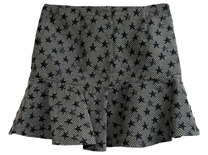 Valentino Garavani Falda Mini con Acento de Estrellas RED Valentino en Poliéster Gris - vista 2
