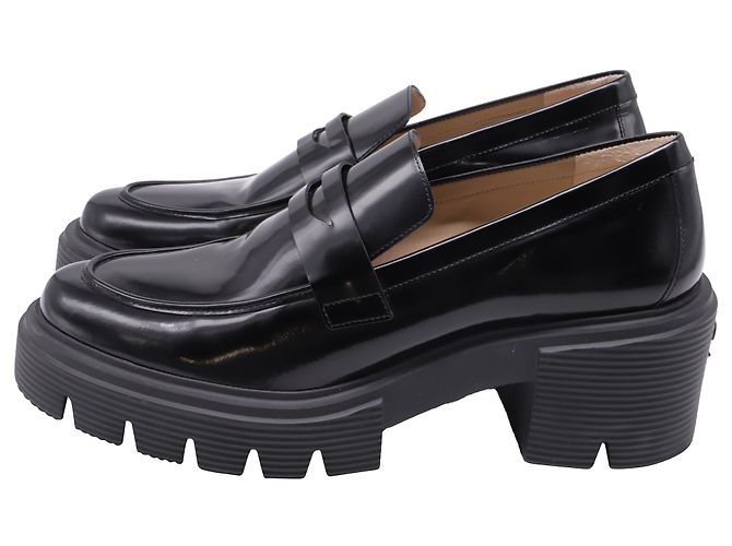 Mocassini Soho Stuart Weitzman in pelle nera Nero - vista 4