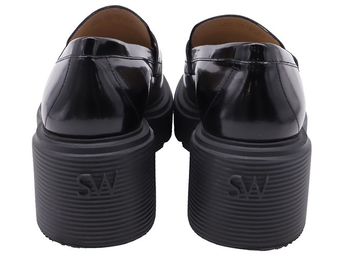 Mocassini Soho Stuart Weitzman in pelle nera Nero - vista 5