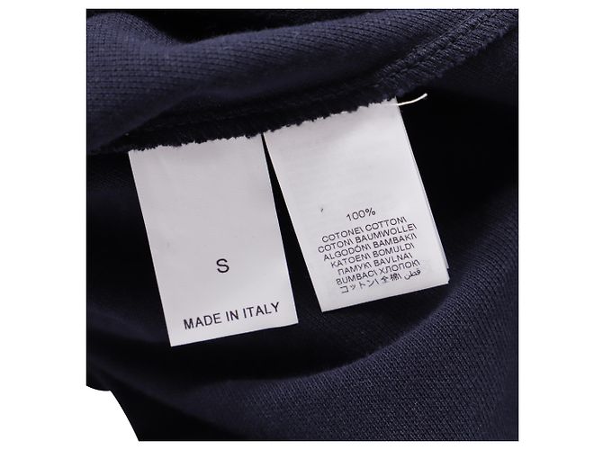 Polo en coton bleu marine avec logo brodé Brunello Cucinelli - vue 5