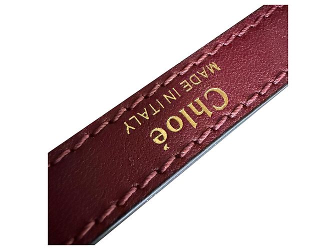 Borsa a tracolla Hudson Small di Chloé in pelle bordeaux Rosso Bordò - vista 6