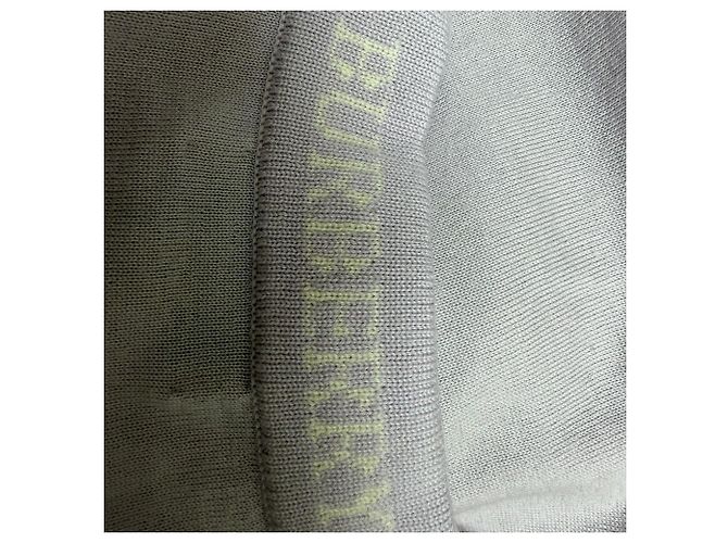 Burberry Strickpullover aus lila Merinowolle mit Logo - Ansicht 4