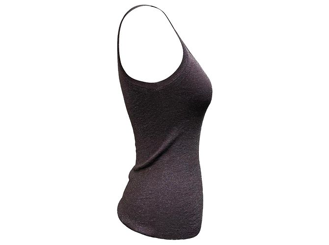 Top metallico Max Mara in viscosa viola Porpora - vista 2