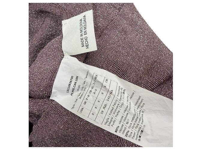 Top metallico Max Mara in viscosa viola Porpora - vista 5