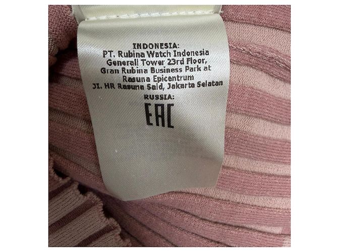 Fendi Strickpullover mit kurzen Ärmeln aus rosa Baumwolle Braun Pink - Ansicht 10